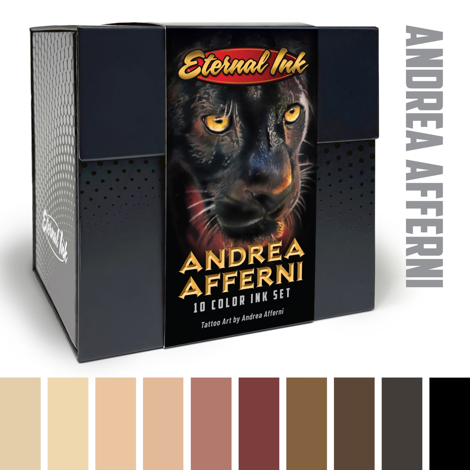 Andrea Afferni Signature Series Set Eternal Ink  Flesh Tone Tattoo Ink  Element Tattoo Supply